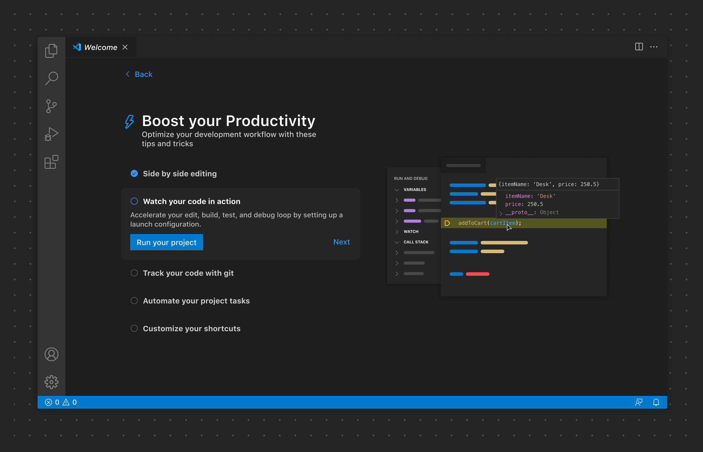 Overview of the Walkthrough API