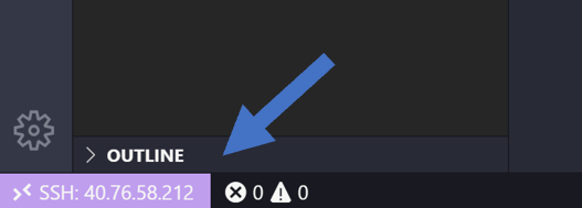 SSH indicator in Status bar